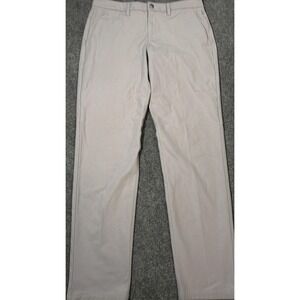 CRZ YOGA Pants Mens 32x30 Gray Performance Khakis Zip Pocket Travel Casual